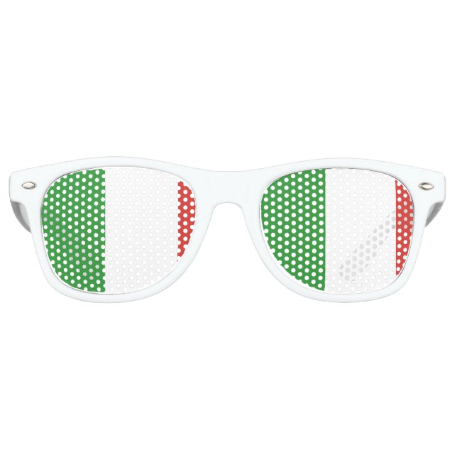 Flag of Italy Retro Sunglasses (Front)