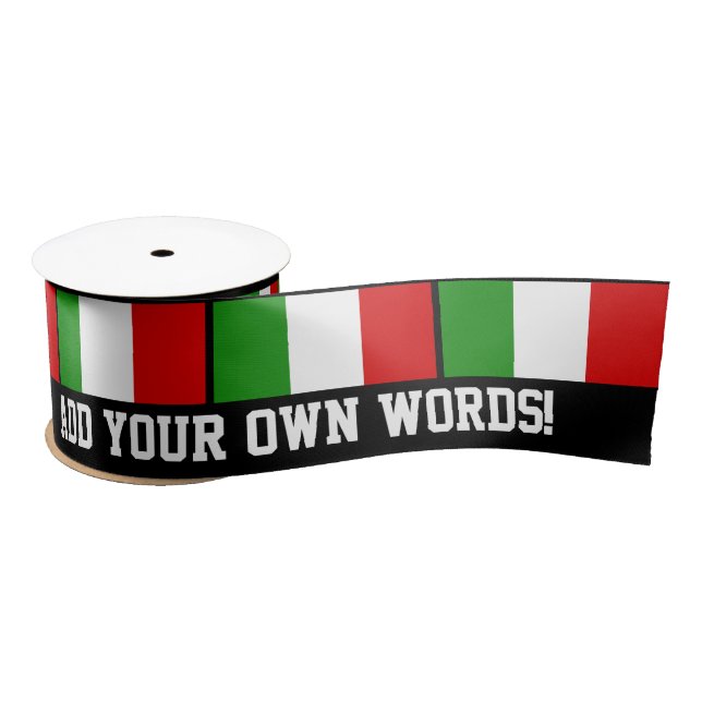 Flag of Italy Satin Ribbon (Spool)