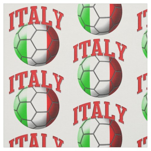 Flag of Italy Soccer Ball Pattern Fabric