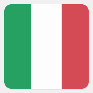 Flag of Italy Square Sticker