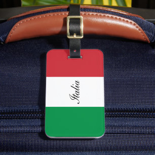 Flag of Italy Traveler Luggage Tag