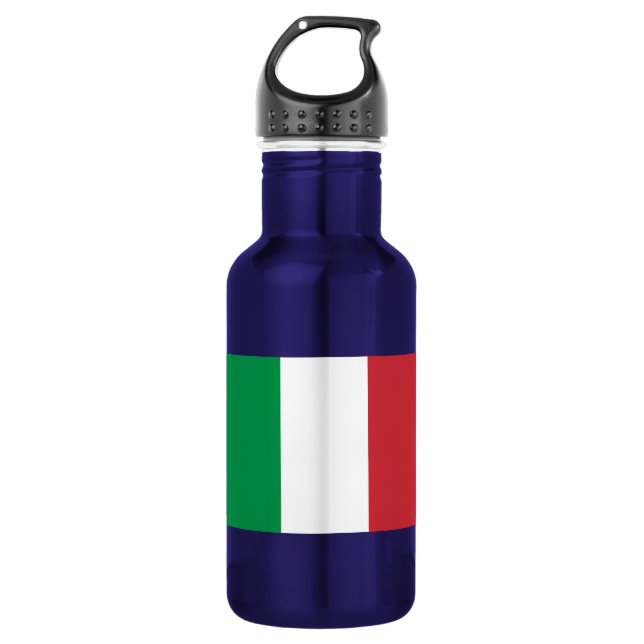 Flag of Italy Water Bottle (Front)