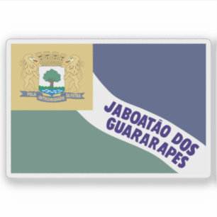 Flag of Jaboatão dos Guararapes, Brazil Sticker