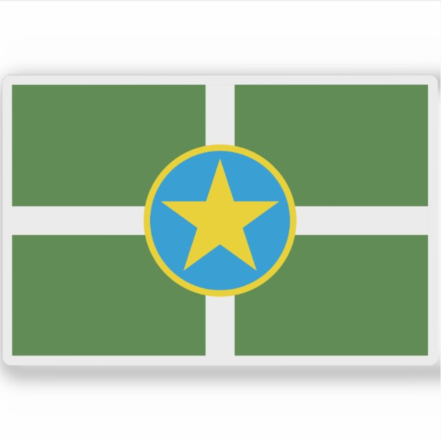 Flag of Jackson, Mississippi, USA Sticker (Front)
