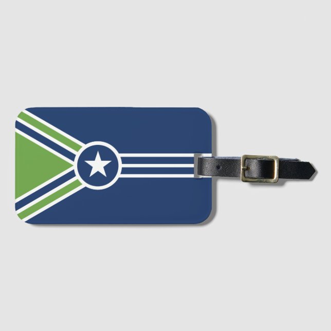 Flag of Jackson, Tennessee Luggage Tag (Front Horizontal)