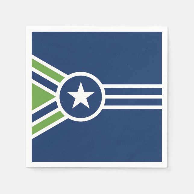 Flag of Jackson, Tennessee Napkins (Front)