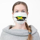 Flag of Jamaica Adult Cloth Face Mask (Worn)