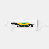Flag of Jamaica Adult Cloth Face Mask (Front, Folded)