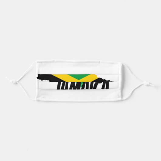 Flag of Jamaica Adult Cloth Face Mask (Front, Folded)