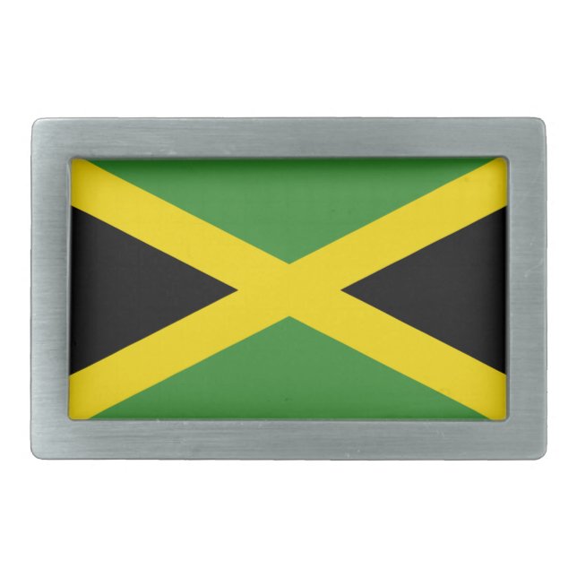 Flag of Jamaica Belt Buckle (Front)