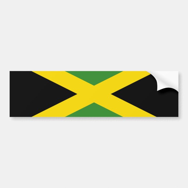 Flag of Jamaica Bumper Sticker (Front)