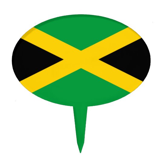 Flag of Jamaica Cake Topper