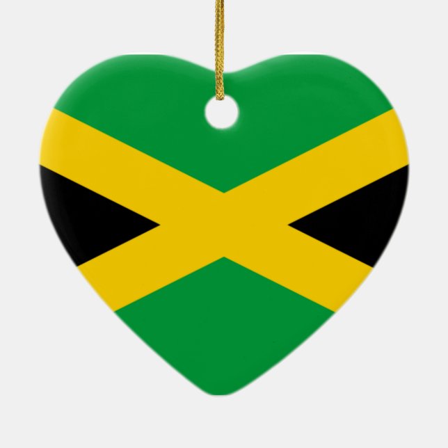 Flag of Jamaica Ceramic Ornament (Back)