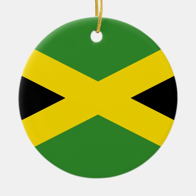 Flag of Jamaica Ceramic Ornament (Front)