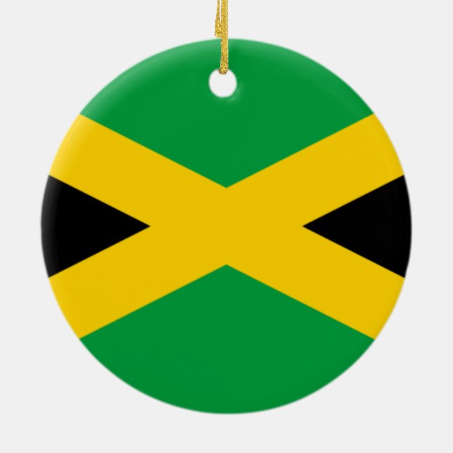 Flag of Jamaica Ceramic Ornament (Back)