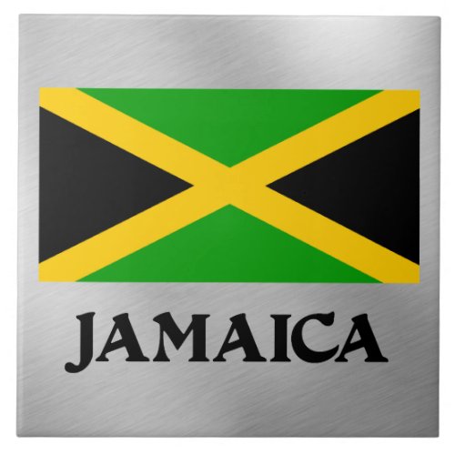 Flag of Jamaica Ceramic Tile