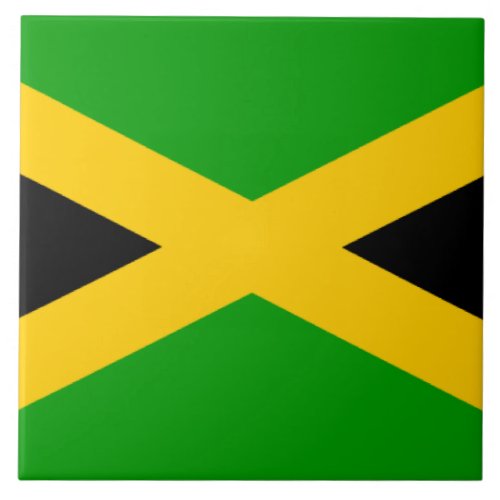 Flag of Jamaica Ceramic Tile