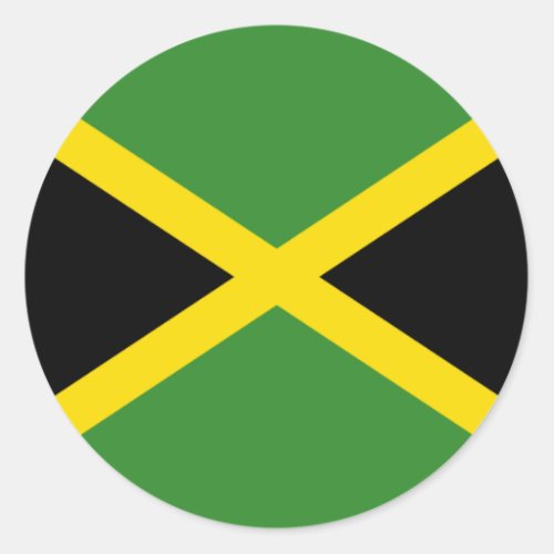 Flag of Jamaica Classic Round Sticker