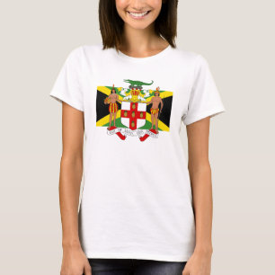 Flag of Jamaica Coat of Arms Spaghetti Tank