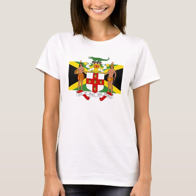 Flag of Jamaica Coat of Arms Spaghetti Tank (Front)