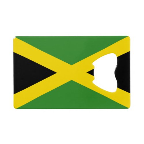 Flag of Jamaica Credit Card Bottle Opener