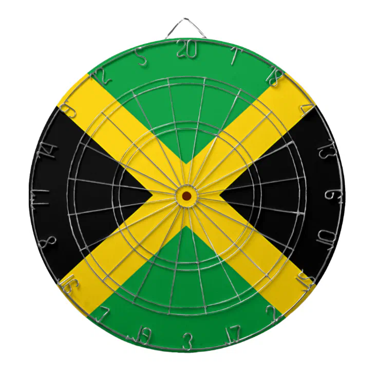 Flag of Jamaica Dart Board Zazzle