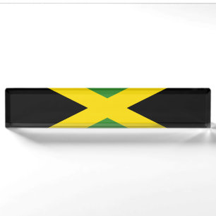 Flag of Jamaica Desk Name Plate