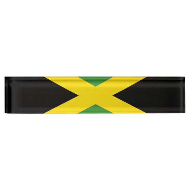 Flag of Jamaica Desk Name Plate (Front)