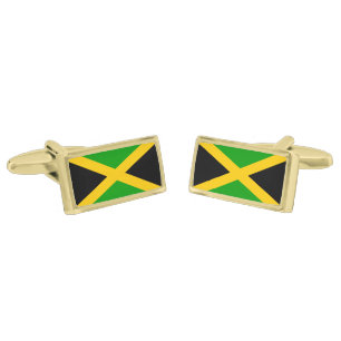 Flag of Jamaica Gold Cufflinks