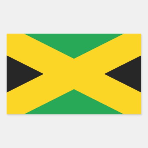 Flag of Jamaica _ Jamaican Flag Rectangular Sticker