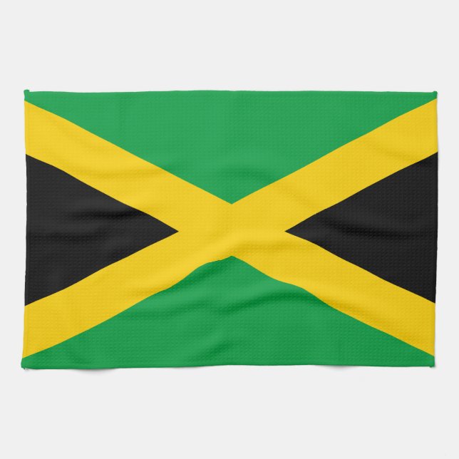 Flag Of Jamaica Kitchen Towel (Horizontal)