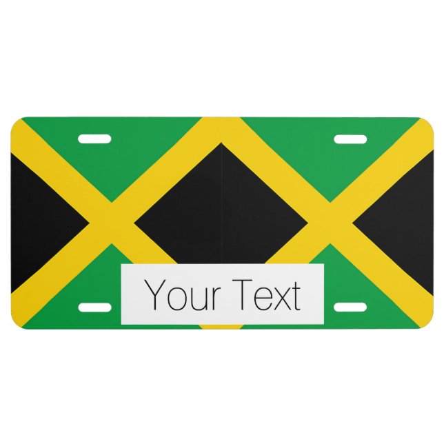 Flag of Jamaica License Plate (Front)