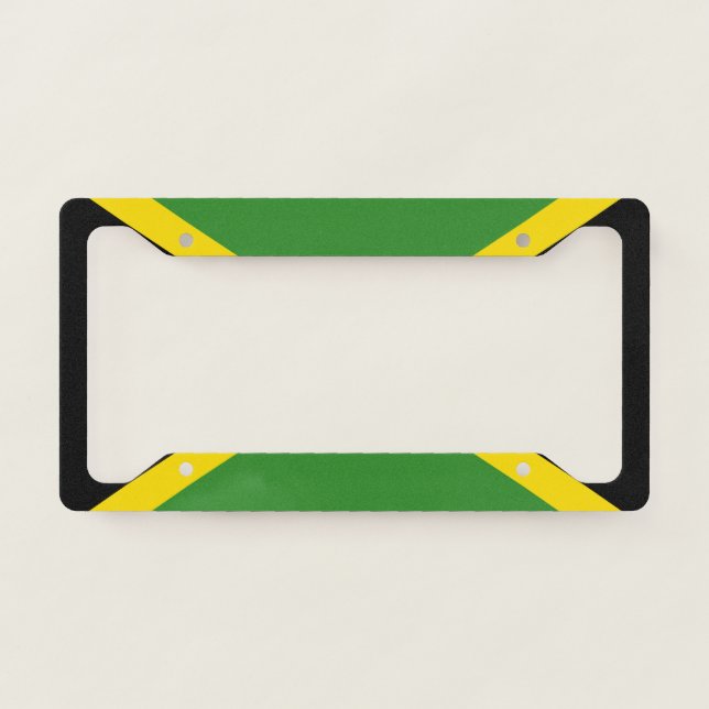 Flag of Jamaica License Plate Frame (Front)