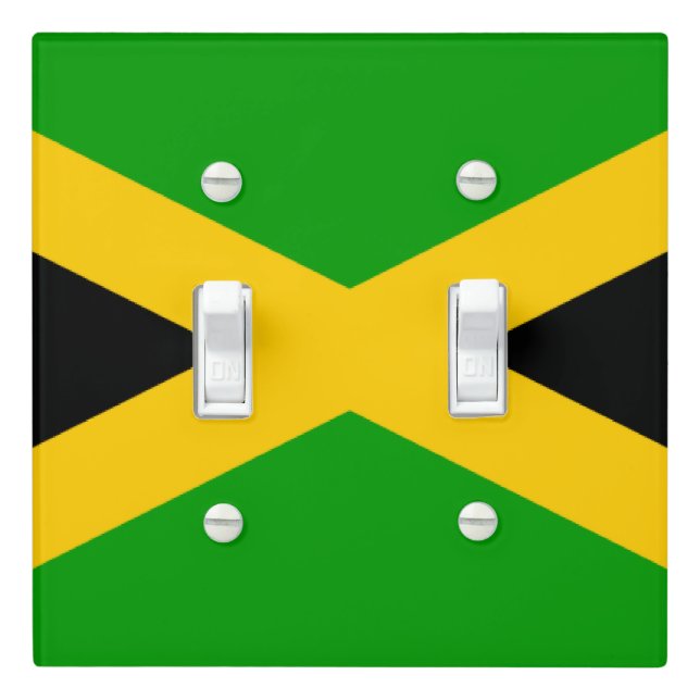 Flag of Jamaica Light Switch Cover (In Situ)