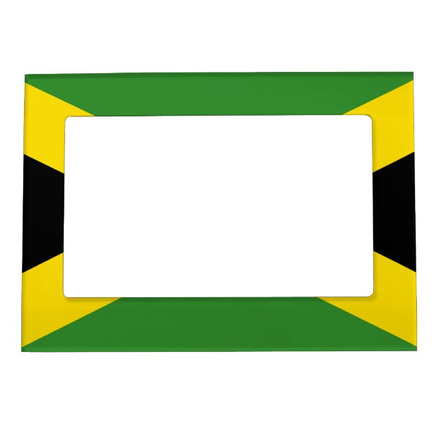 Flag of Jamaica Magnetic Photo Frame (Front)