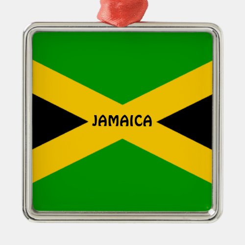 Flag of Jamaica Metal Ornament