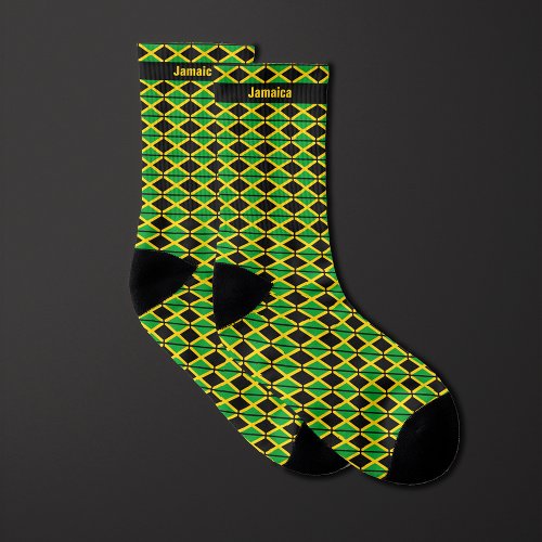 Flag of Jamaica Pattern Socks