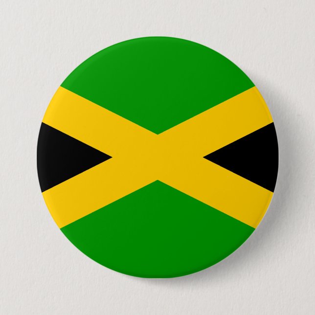 Flag of Jamaica Pinback Button (Front)