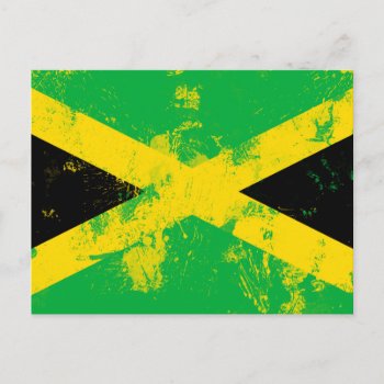 Flag Of Jamaica Postcard by flagshack at Zazzle