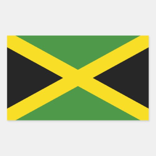 Flag of Jamaica Rectangular Sticker