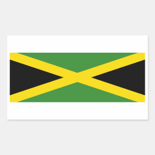 Flag of Jamaica Rectangular Sticker