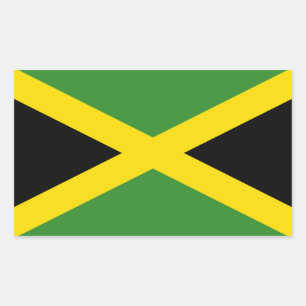 Flag of Jamaica Rectangular Sticker