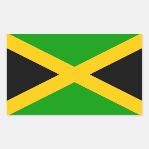 Flag of Jamaica Rectangular Sticker