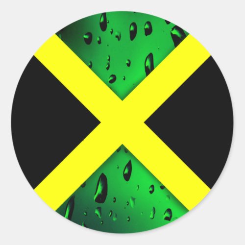 Flag of Jamaica Round Sticker