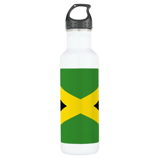 Flag of Jamaica Stainless Steel Water Bottle (Front)
