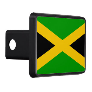 Flag of Jamaica Trailer Hitch Cover