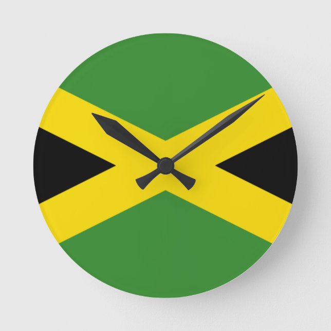 Flag of Jamaica Wall Clock (Front)