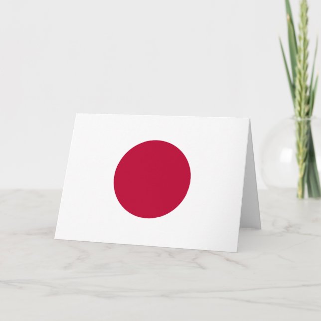 Flag of Japan Card (Front)