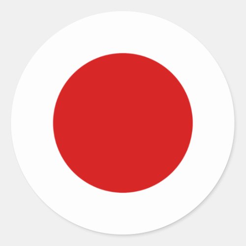Flag of Japan Classic Round Sticker
