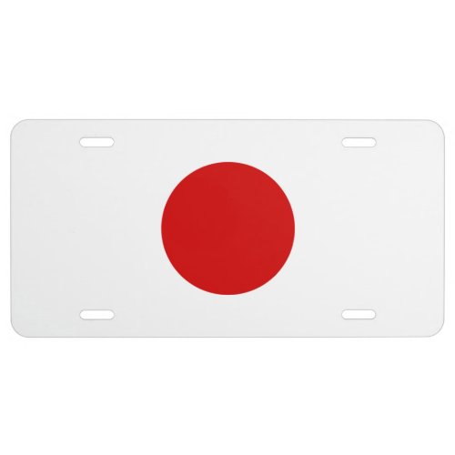 Flag of Japan  License Plate